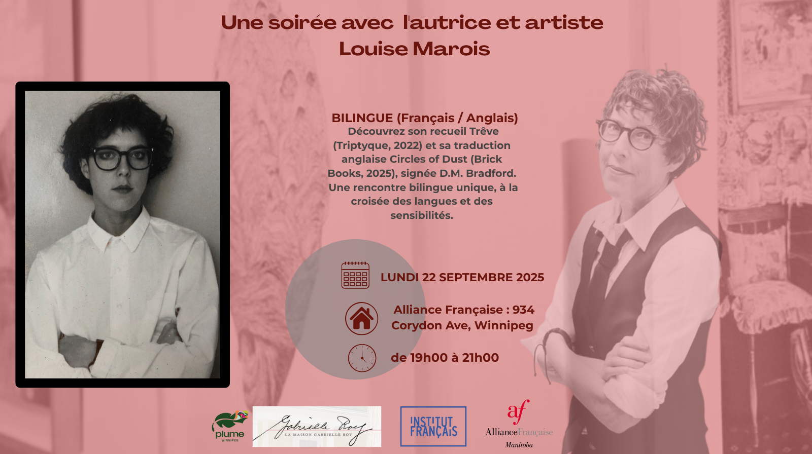 Une soirée avec  l'autrice et artiste   Louise Marois