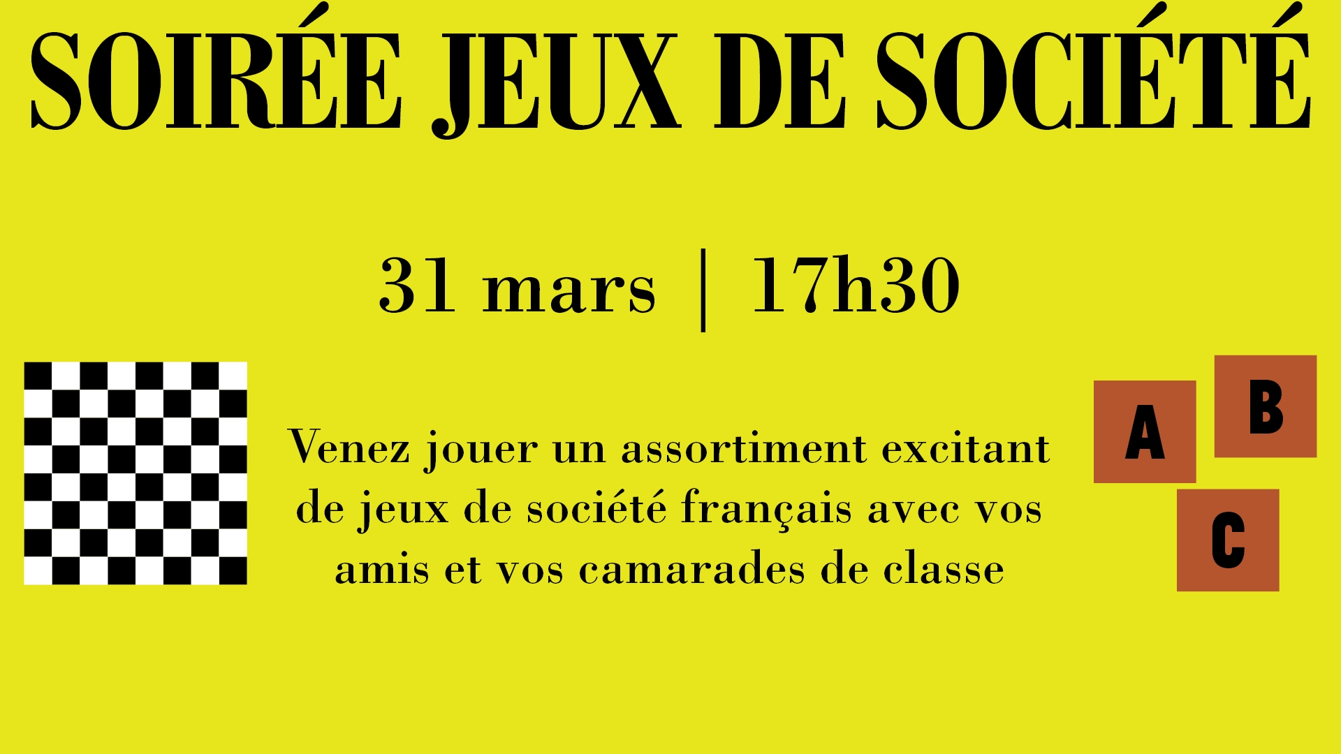 Soirée jeux de société