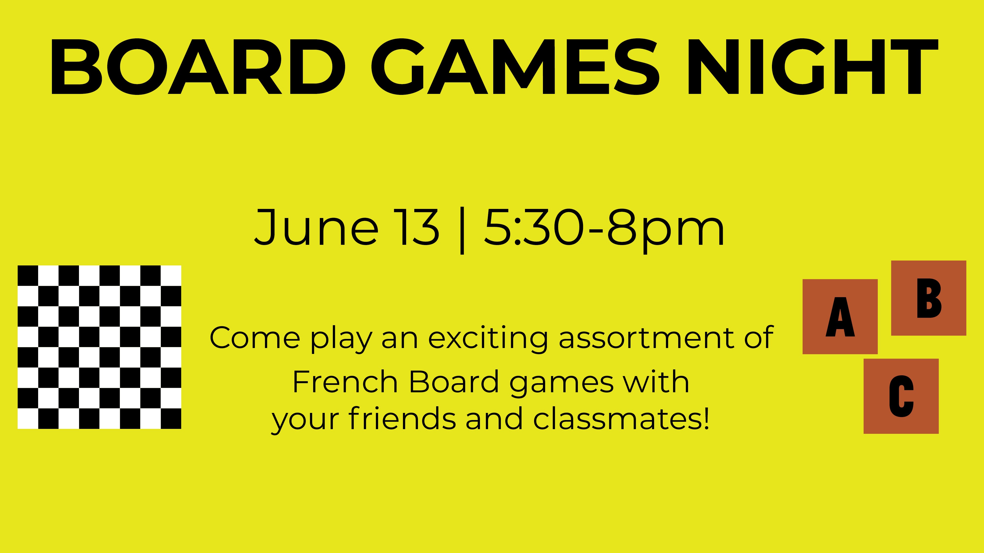 Games Night in French