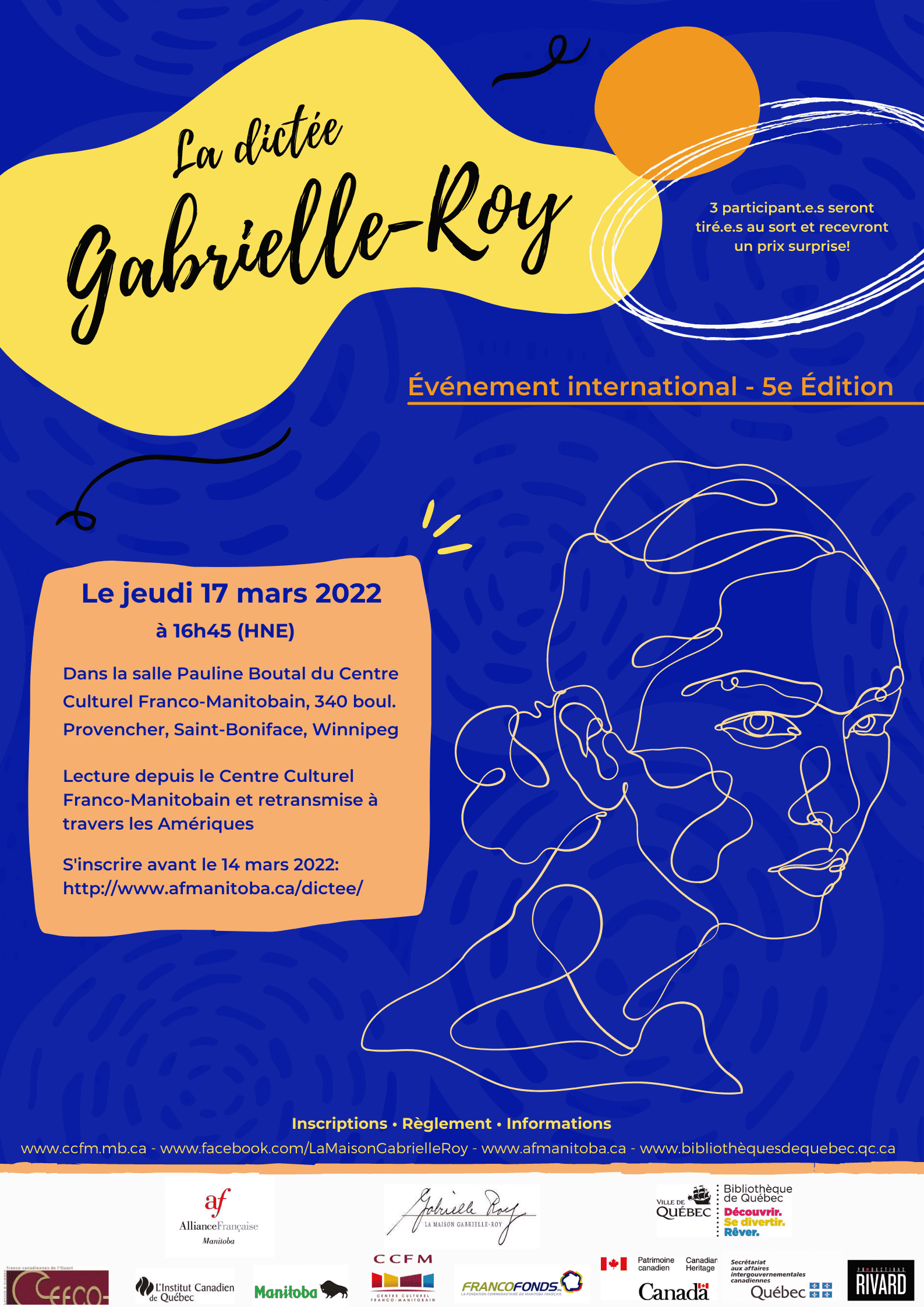 Dictée Gabrielle-Roy 2022